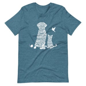 unisex staple t shirt heather deep teal front 629fd442c06ea 300x300 - Create. Promote. Adopt: Unisex t-shirt